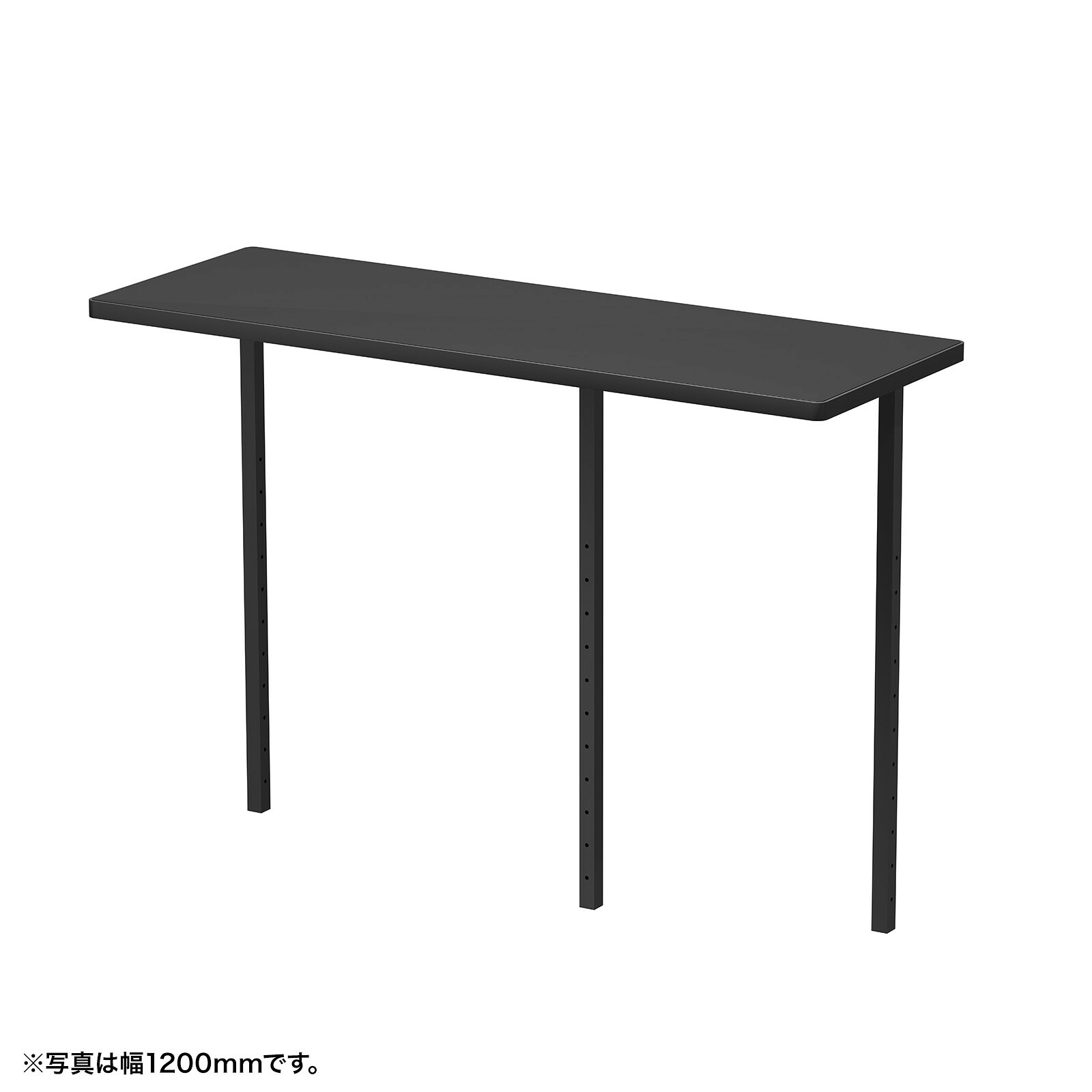 (受注生産品) サンワサプライ サブテーブルW1750mm用(ブラック) (EST-175BK) ※お客様組立品|会議用・ミーテングテーブル