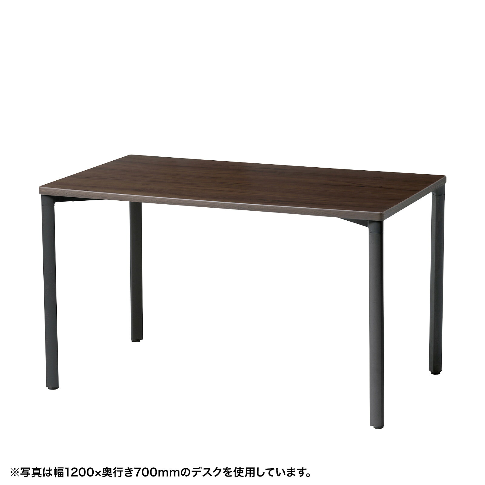 (受注生産品) サンワサプライ eテーブル(濃い木目)W1000×D900×H700 (MEF-10090M) ※お客様組立品|会議用・ミーテングテーブル