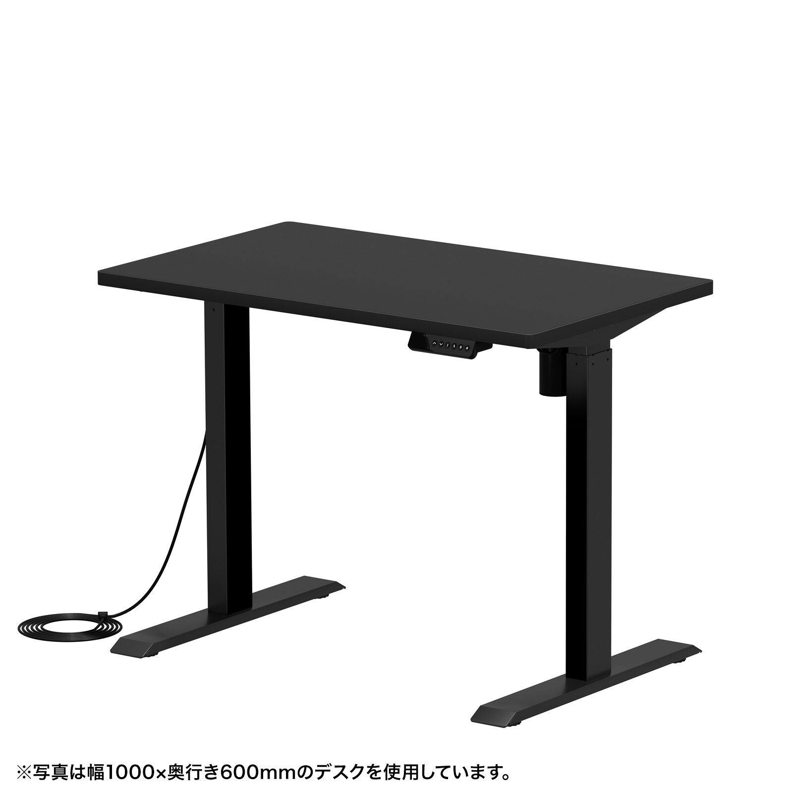 (受注生産品) サンワサプライ e電動昇降デスク(ブラック)W1050×D650 (ERD-ER10565BK) ※お客様組立品