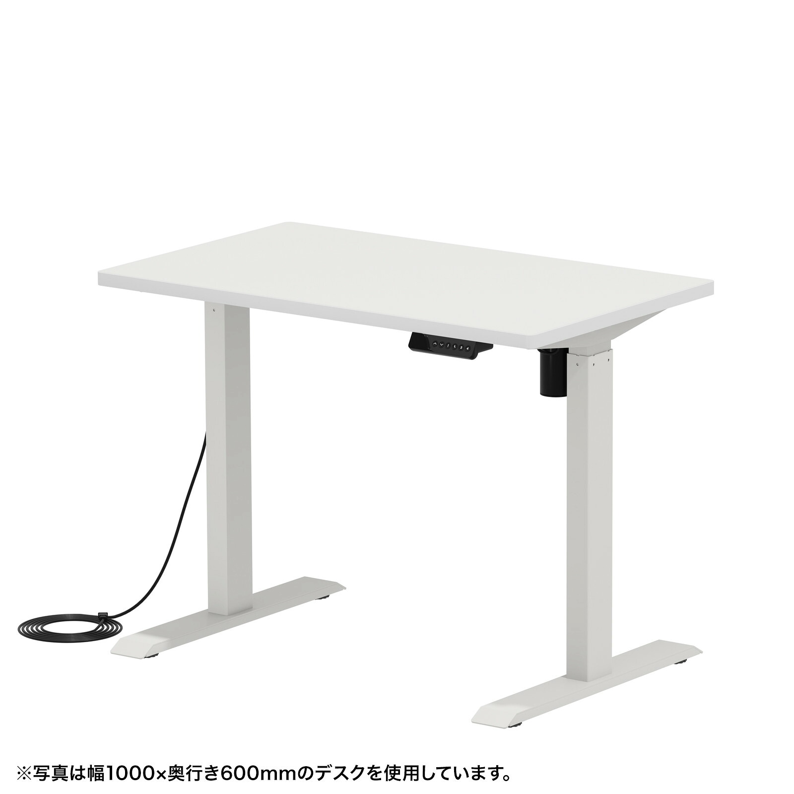 (受注生産品) サンワサプライ e電動昇降デスク(ホワイト)W1050×D650 (ERD-ER10565W) ※お客様組立品