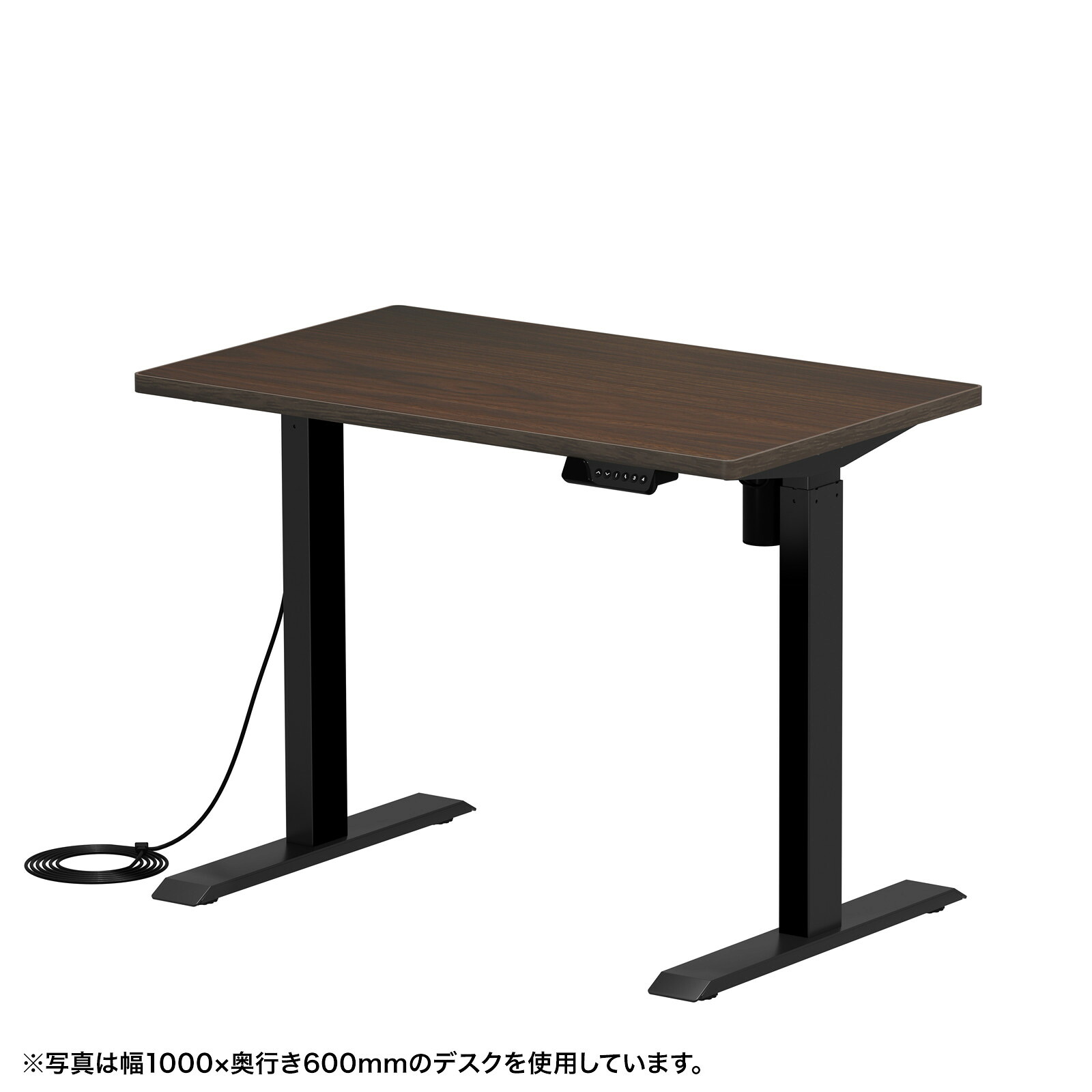 (受注生産品) サンワサプライ e電動昇降デスク(濃い木目)W1050×D700 (ERD-ER10570M) ※お客様組立品