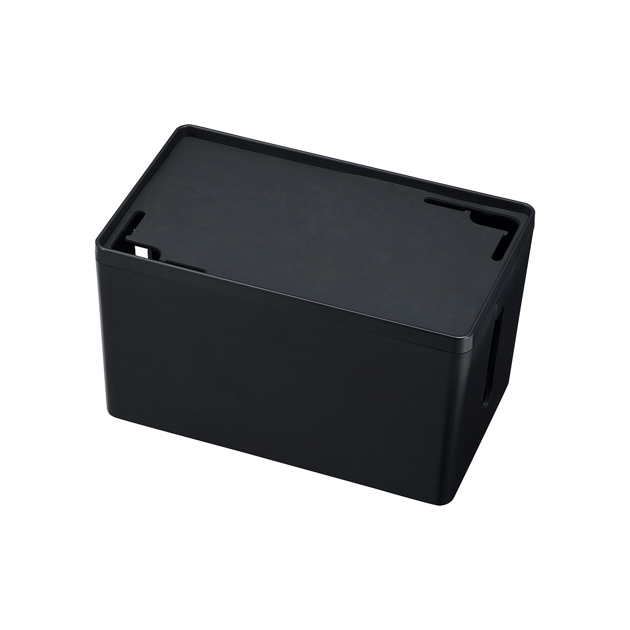 サンワサプライ ケーブル&タップ収納ボックス (CB-BOXP1BKN2)|その他店舗用品