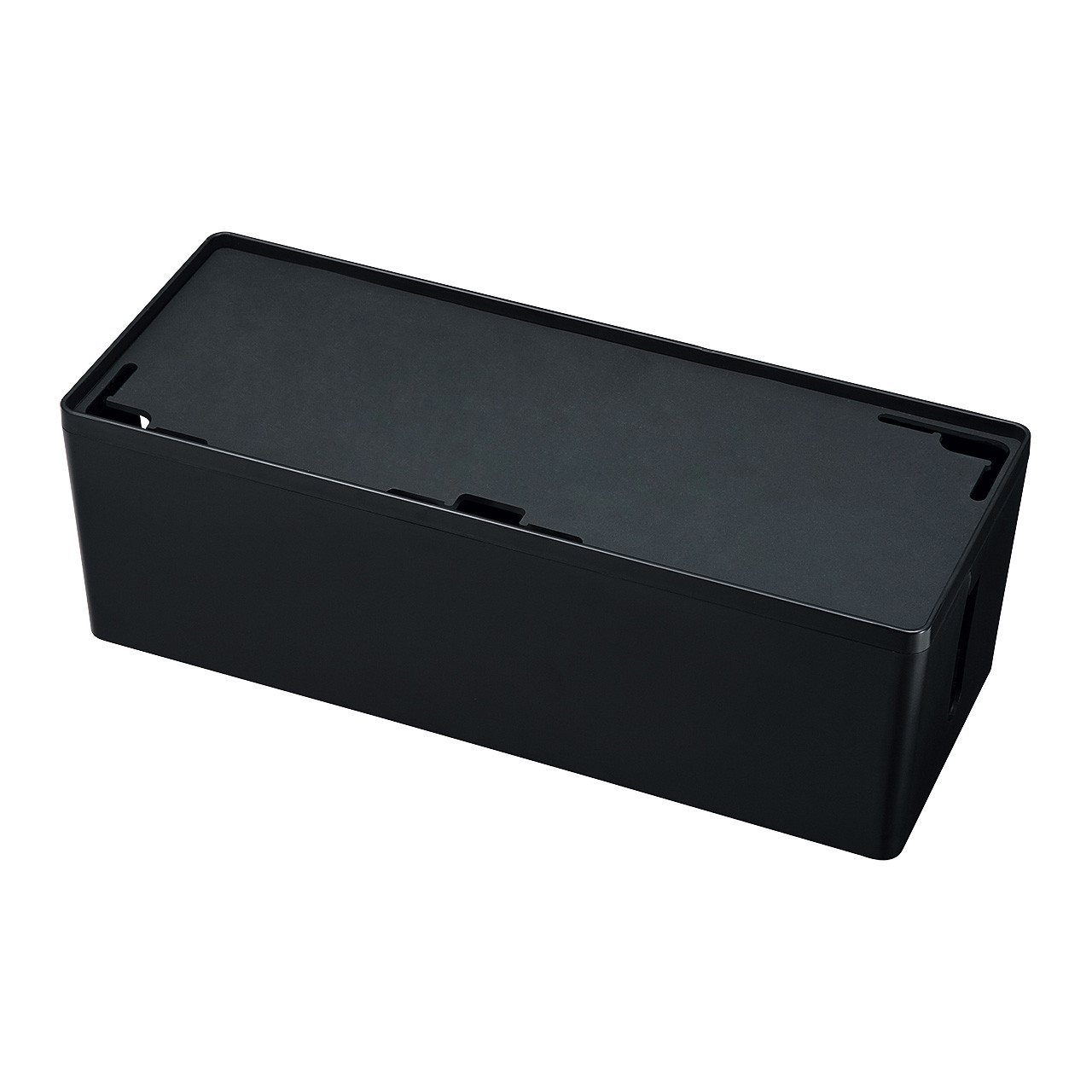 サンワサプライ ケーブル&タップ収納ボックス (CB-BOXP3BKN2)|その他店舗用品