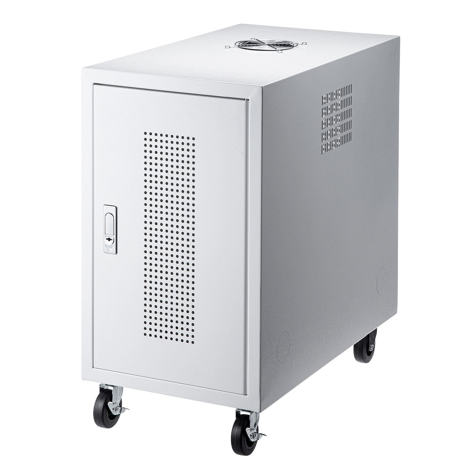 サンワサプライ キャスター付きハブボックス(4U) (CP-THBOX4UW) ※完成品