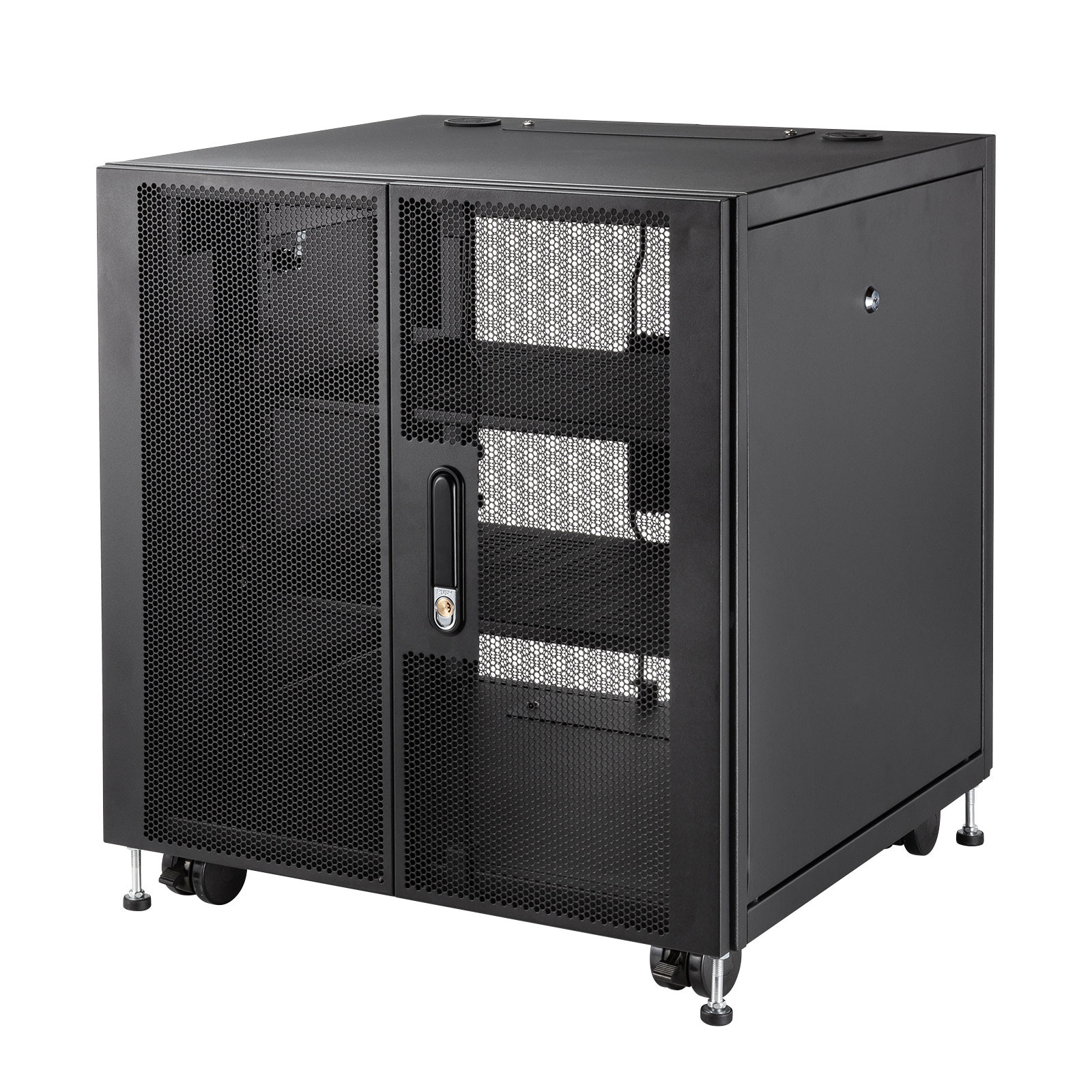 サンワサプライ 小型19インチマウントボックス(12U　D600) (CP-SVCBOX6BK) ※お客様組立品