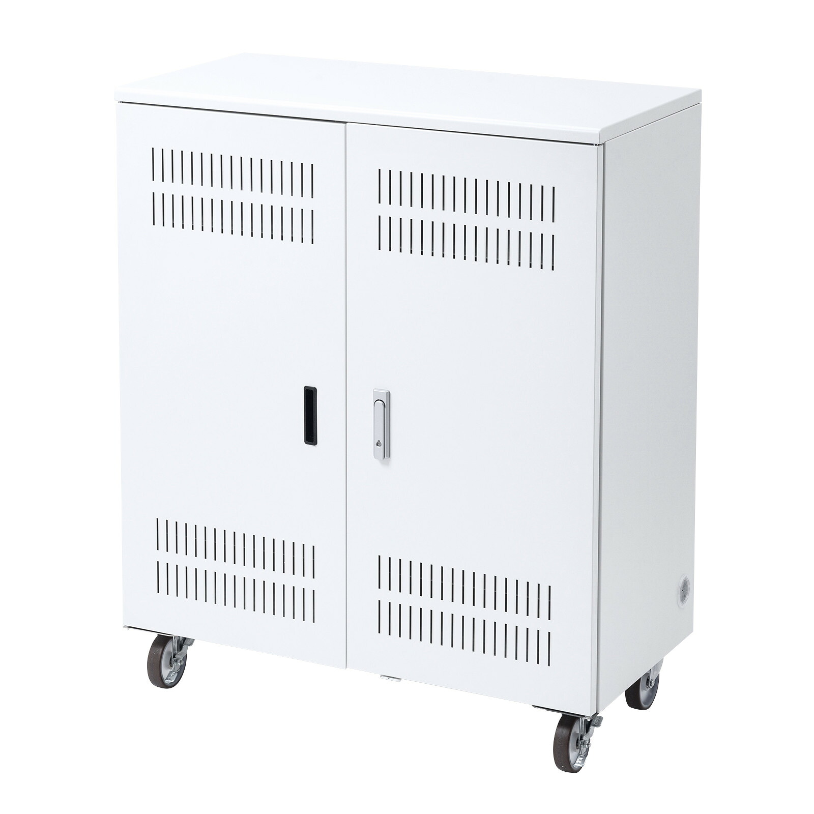 【車上渡し】 サンワサプライ ノートパソコン保管庫(22台収納) (CAI-CAB67W) ※完成品 (重量：約78kg)|その他店舗用品