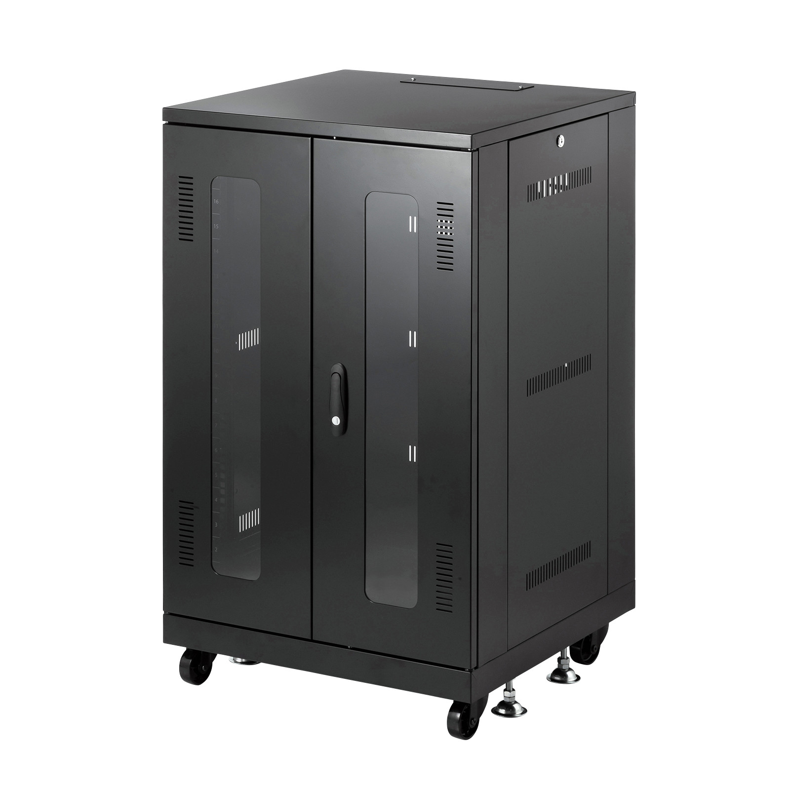サンワサプライ 19インチラック(18U) (CP-SVNA1860BK) ※お客様組立品|その他店舗用品