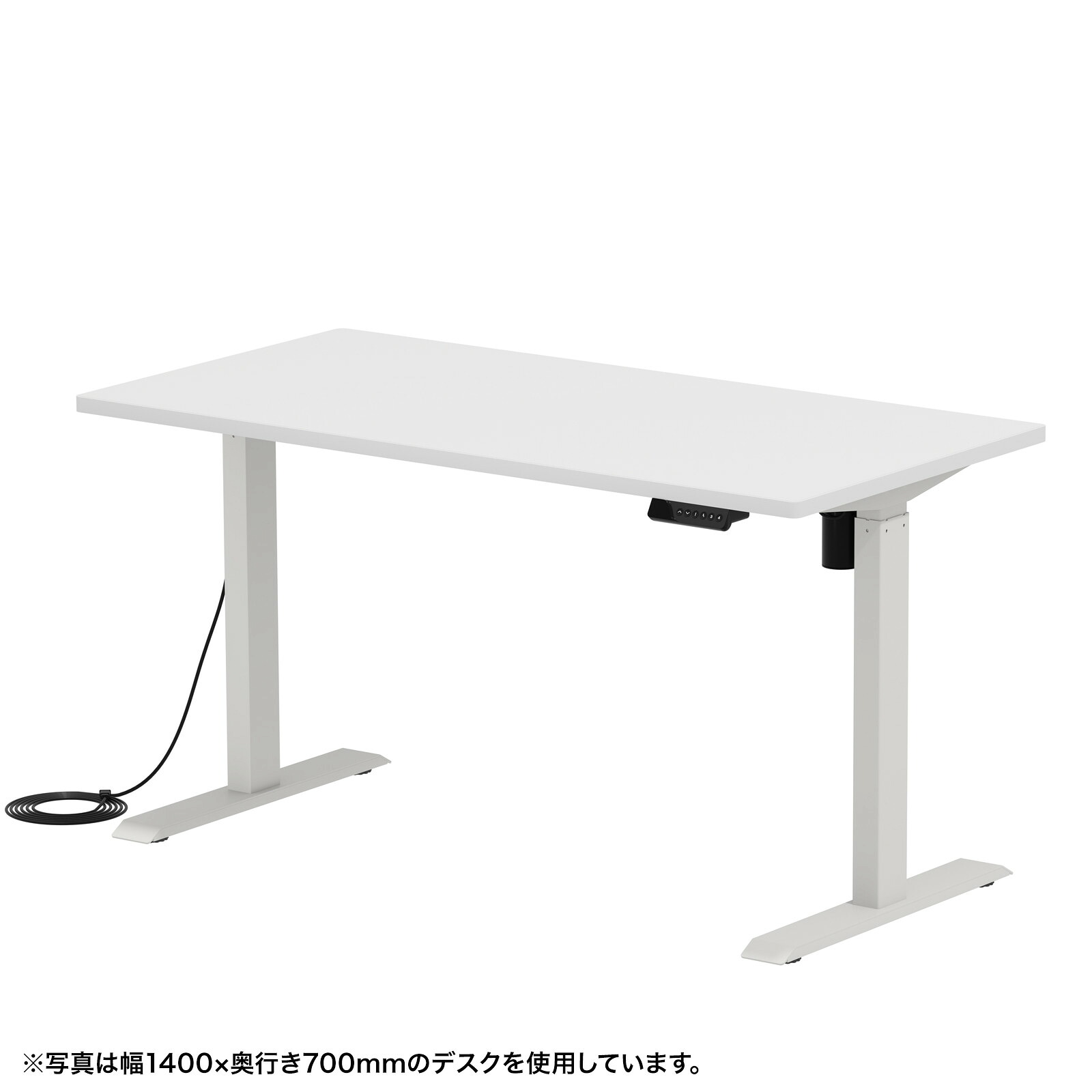(受注生産品) サンワサプライ e電動昇降デスク(ホワイト)W1350×D650 (ERD-ER13565W) ※お客様組立品