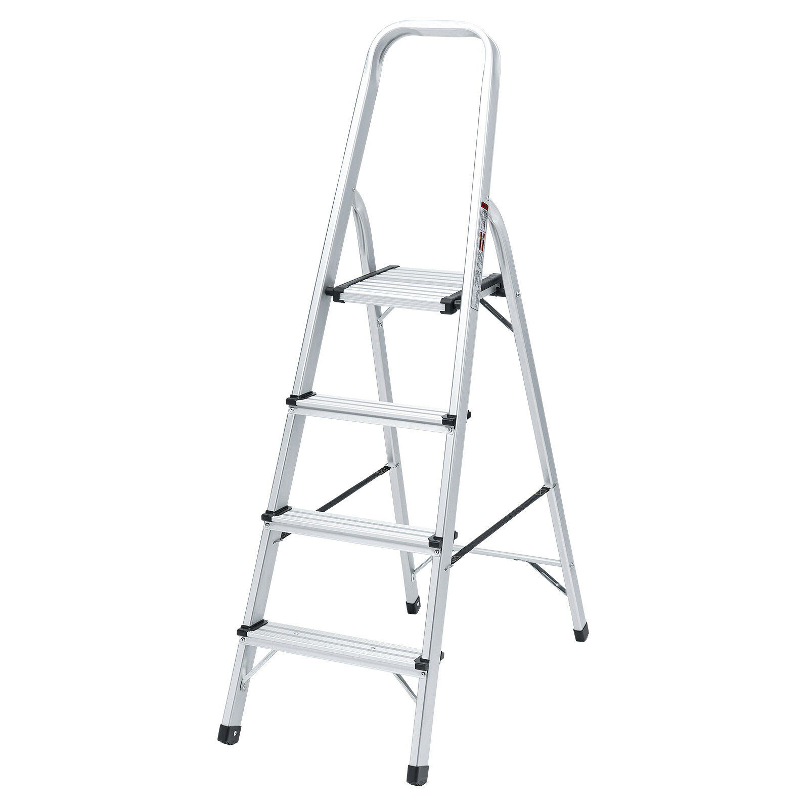 サンワサプライ アルミ脚立4段 (STL-6) ※完成品|その他店舗用品