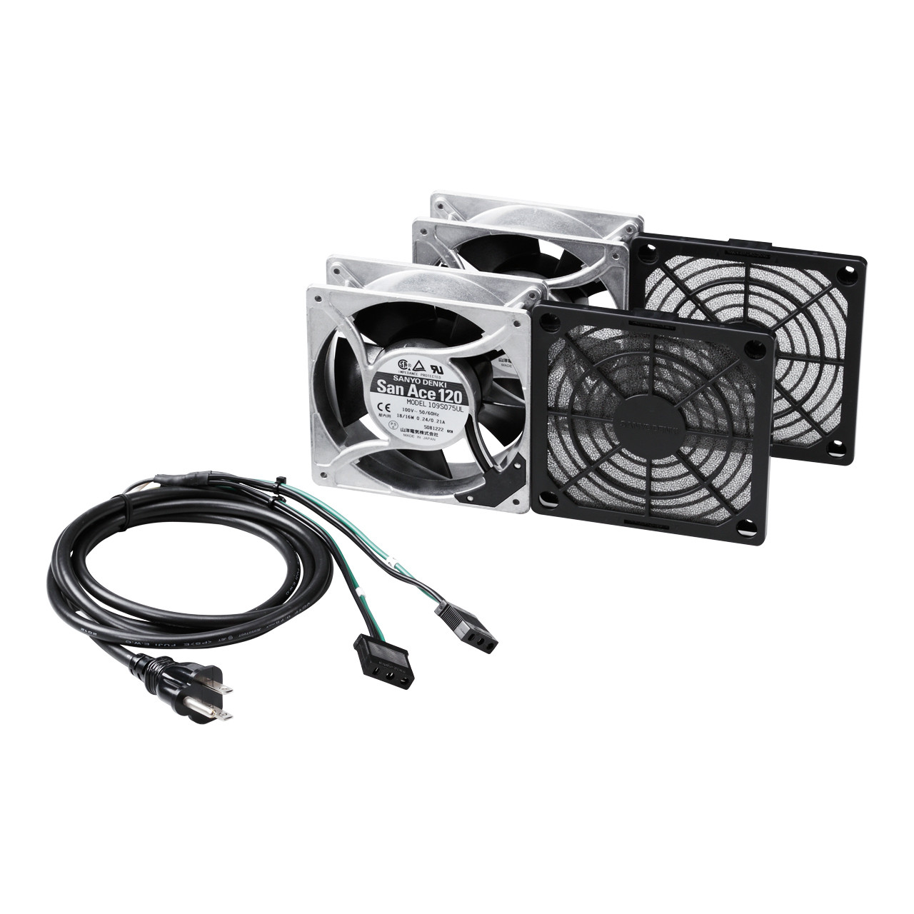 サンワサプライ 放熱ファン高速タイプt=38mm2個セット (CP-FANS38-2)