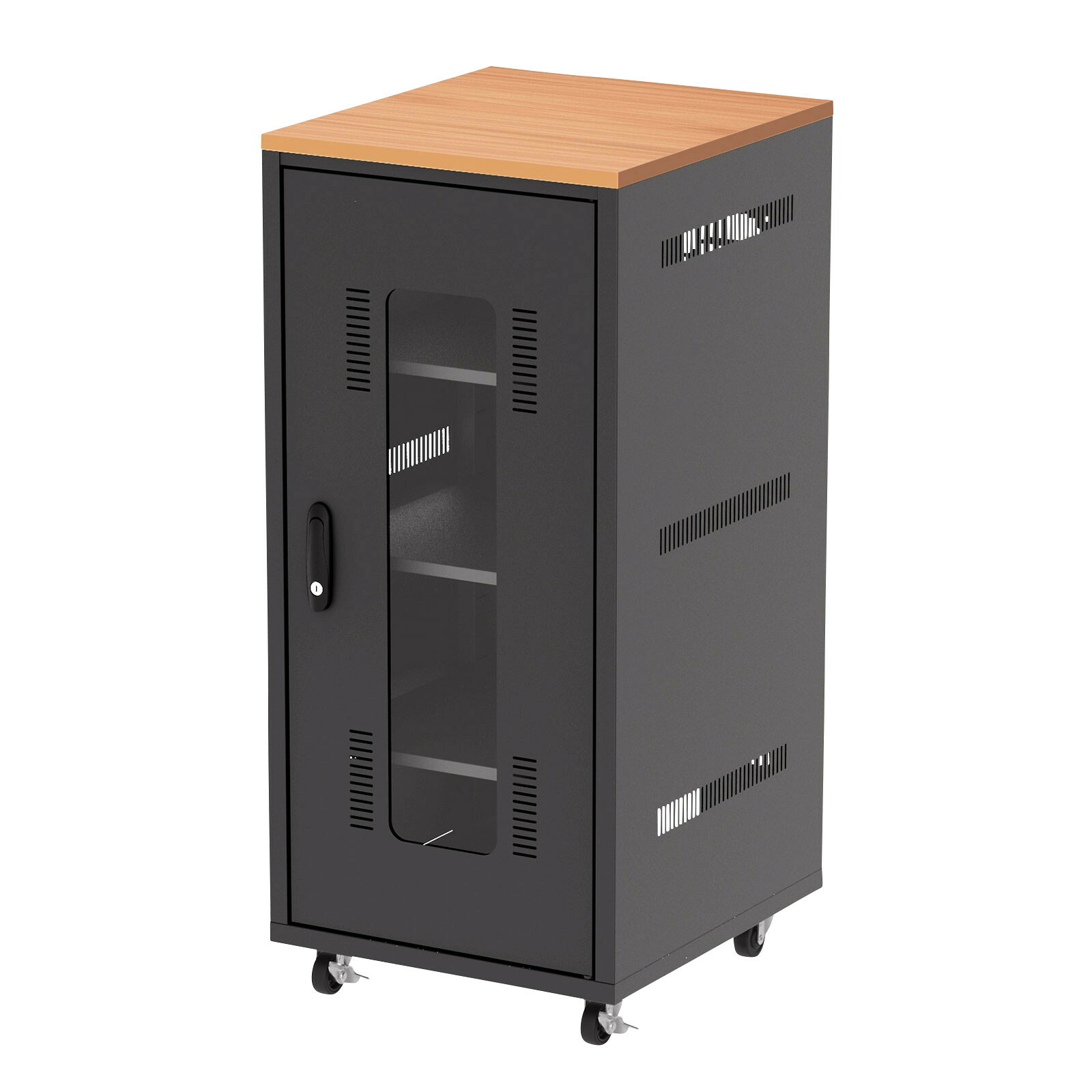 サンワサプライ 扉付き機器収納ボックス(W450) (CP-SBOX4510) ※お客様組立品|その他店舗用品