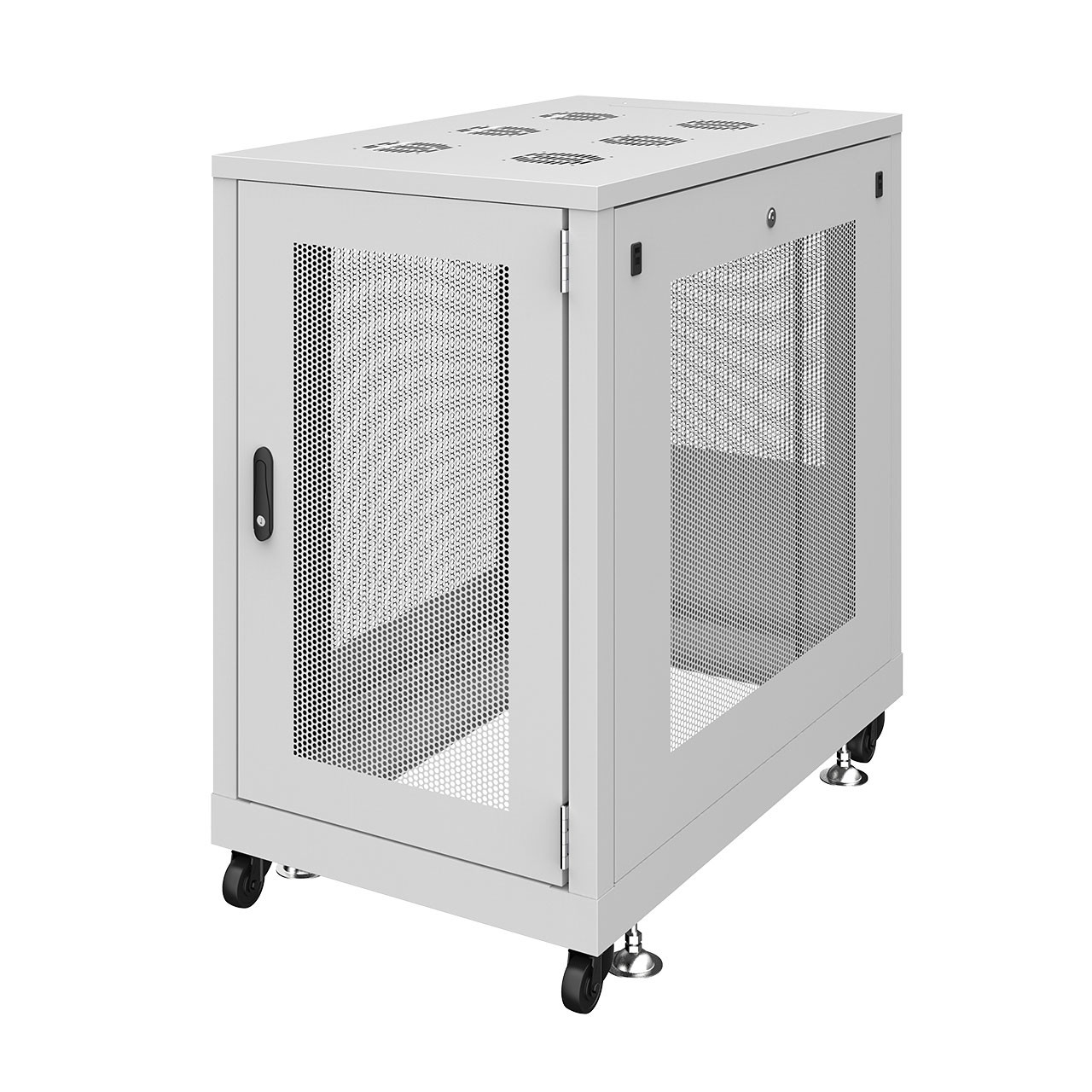 サンワサプライ 19インチサーバーラック　メッシュパネル仕様(18U) (CP-SVN1810MGYN) ※お客様組立品