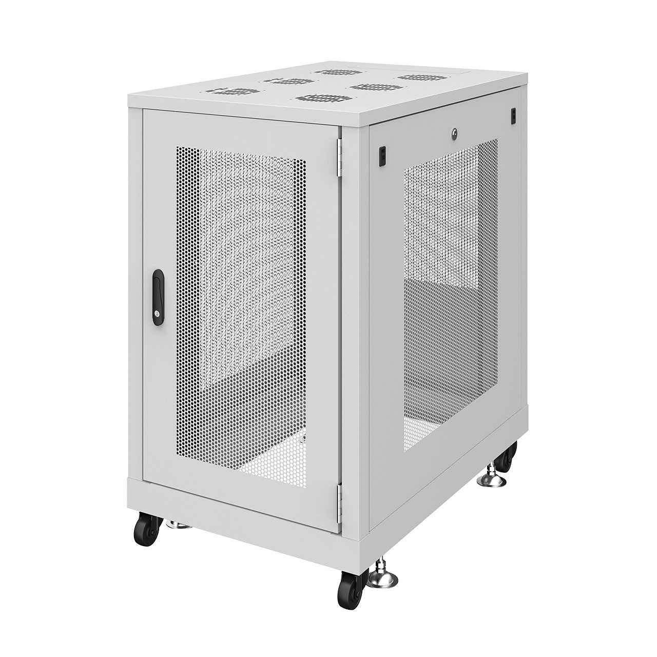 サンワサプライ 19インチサーバーラック　メッシュパネル仕様(18U) (CP-SVN1890MGYN) ※お客様組立品