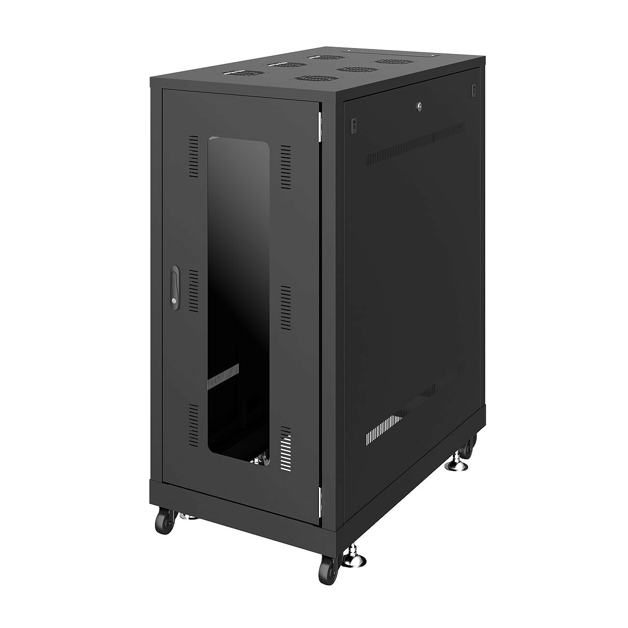 サンワサプライ 19インチサーバーラック(24U) (CP-SVN2410BKN) ※お客様組立品|その他店舗用品