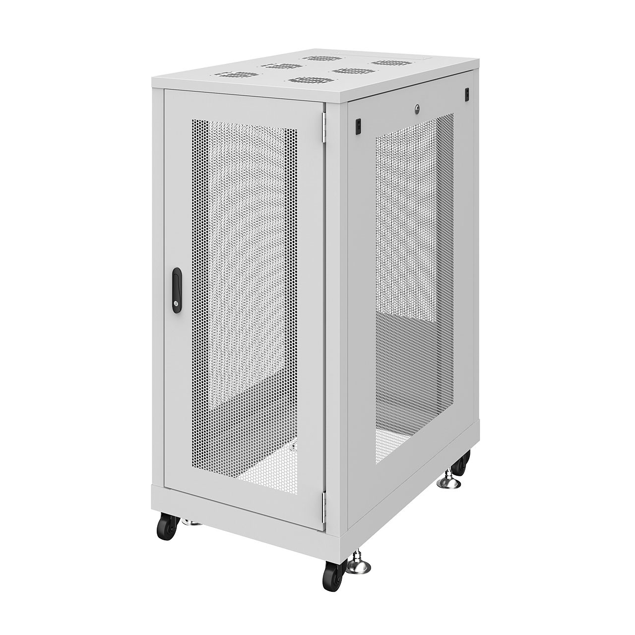 サンワサプライ 19インチサーバーラック　メッシュパネル仕様(24U) (CP-SVN2490MGYN) ※お客様組立品