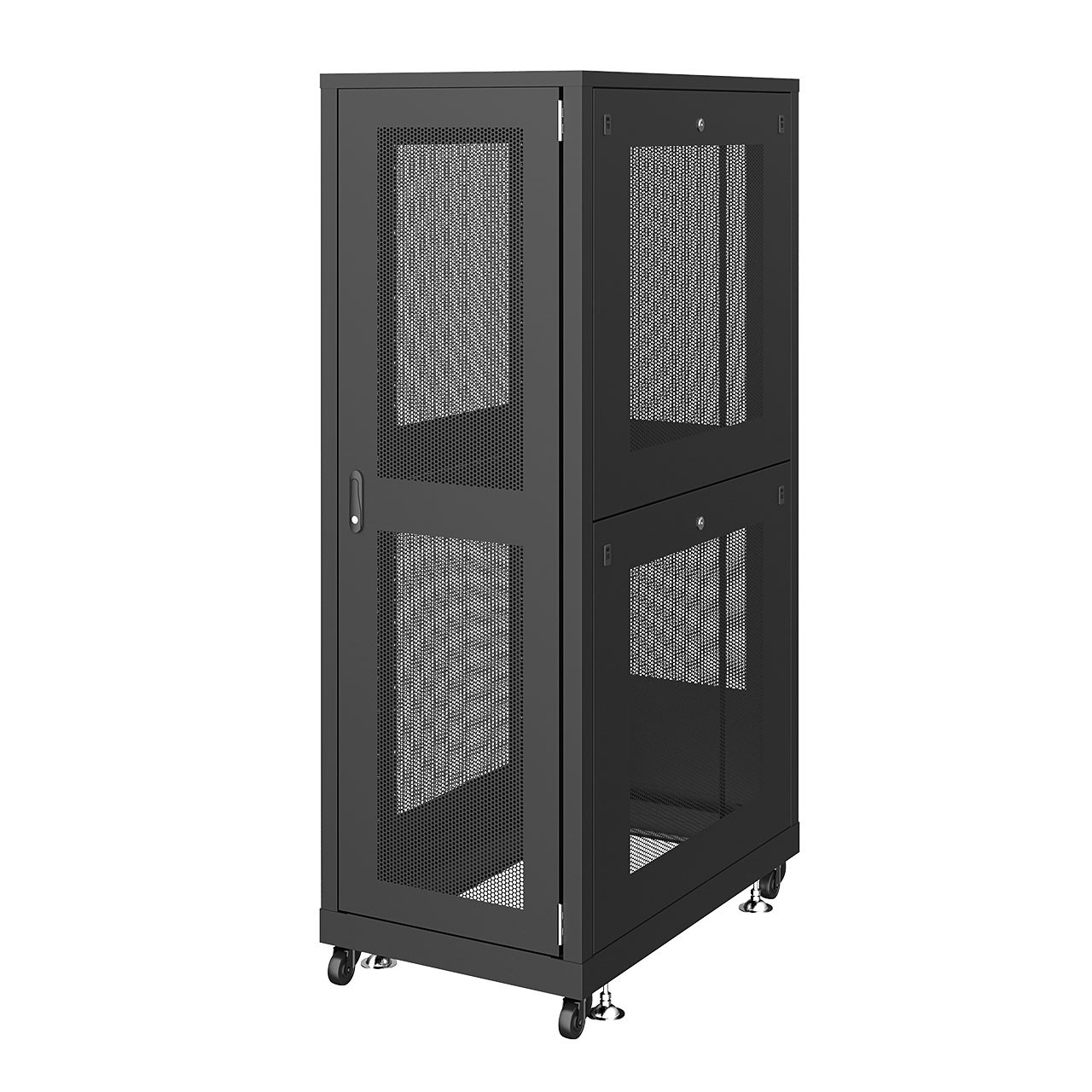 サンワサプライ 19インチサーバーラック　メッシュパネル仕様(36U) (CP-SVN3610MBKN) ※お客様組立品|その他店舗用品