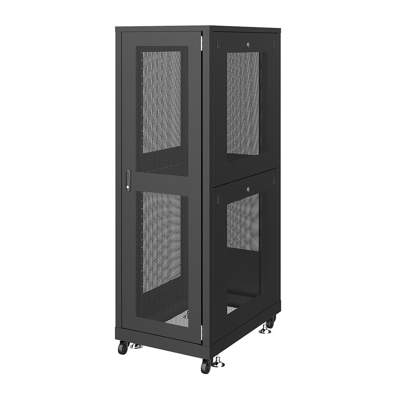 サンワサプライ 19インチサーバーラック　メッシュパネル仕様(36U) (CP-SVN3690MBKN) ※お客様組立品|その他店舗用品