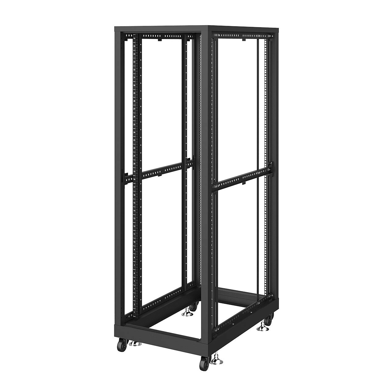 サンワサプライ 19インチサーバーラック　パネルなし(36U) (CP-SVN3690NPBKN) ※お客様組立品