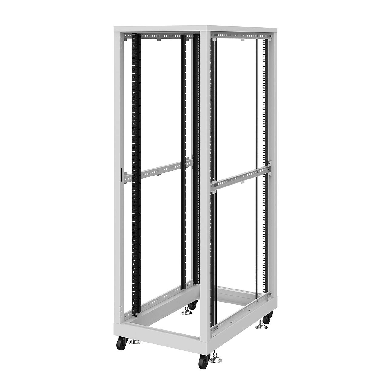 サンワサプライ 19インチサーバーラック　パネルなし(36U) (CP-SVN3690NPGYN) ※お客様組立品