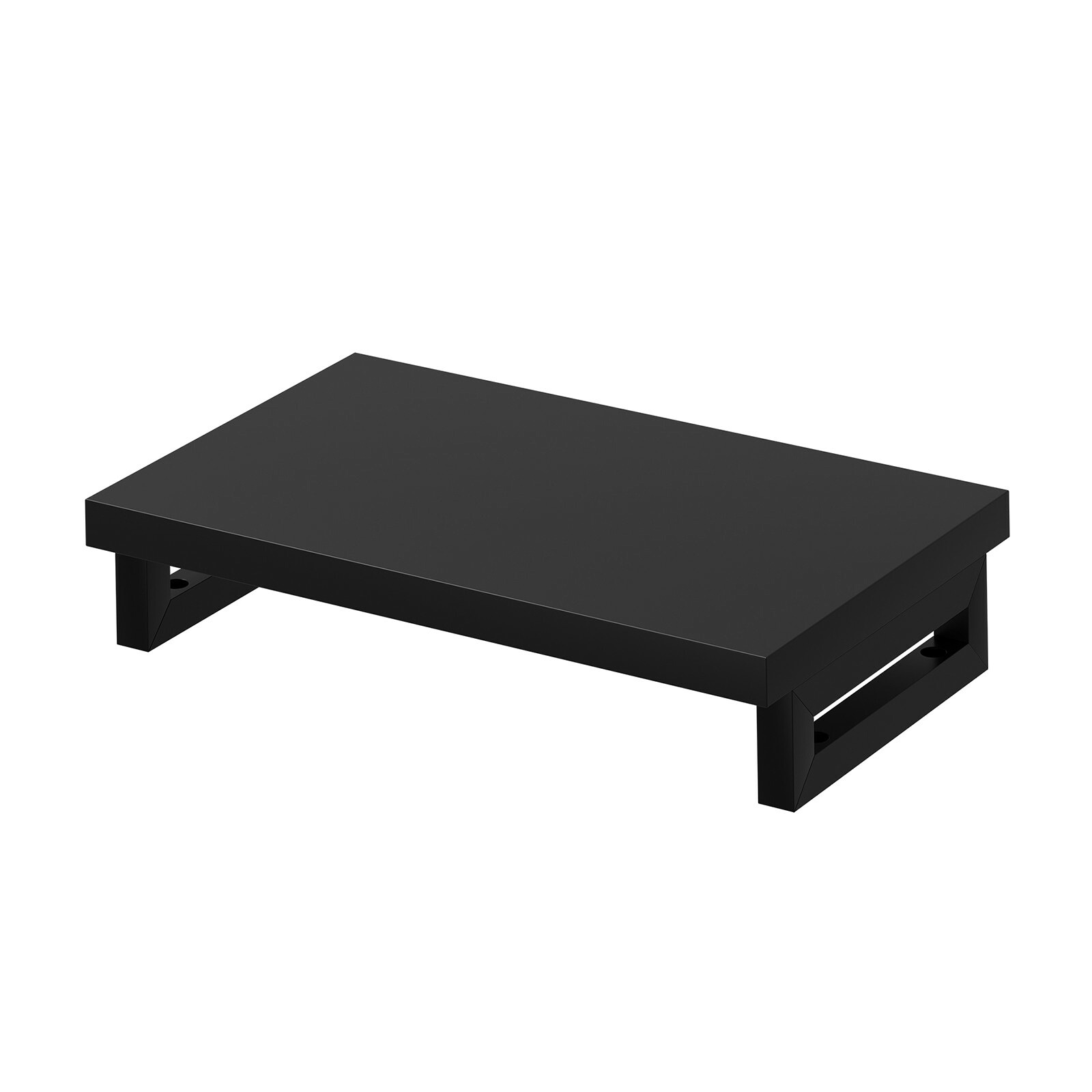 (受注生産品) サンワサプライ eモニタ台（角脚・黒天板)W500×D300 (EMR-LCK5030BK) ※お客様組立品