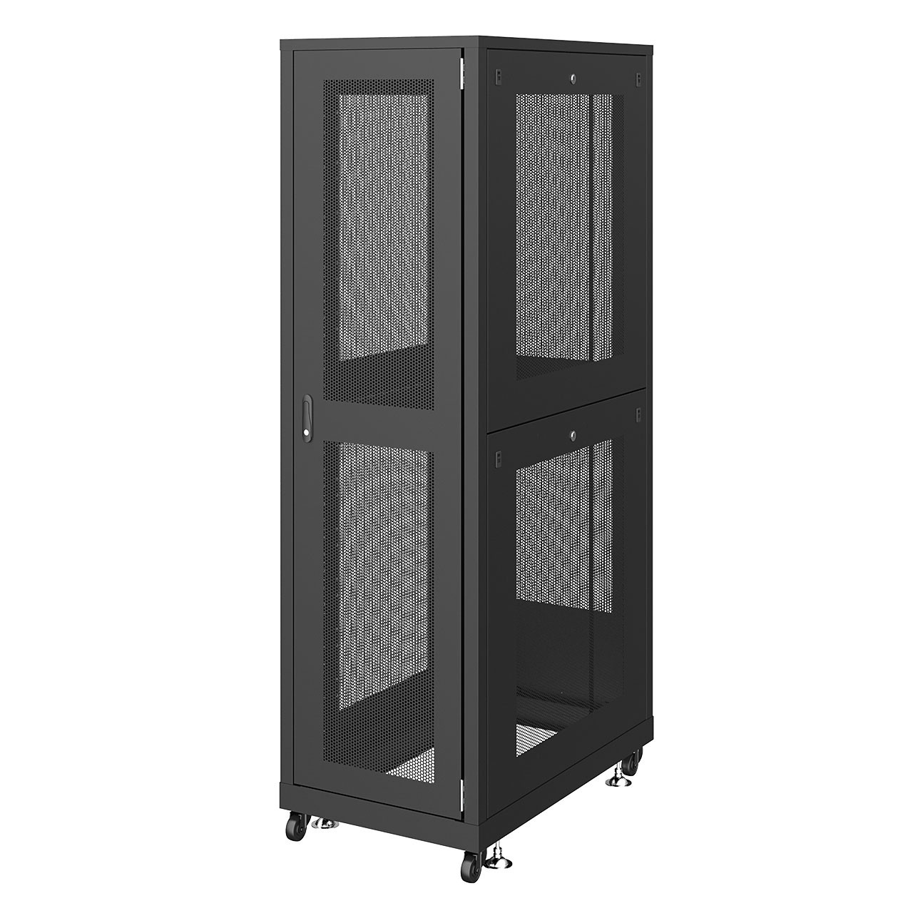 サンワサプライ 19インチサーバーラック　メッシュパネル仕様(42U) (CP-SVN4210MBKN) ※お客様組立品|その他店舗用品