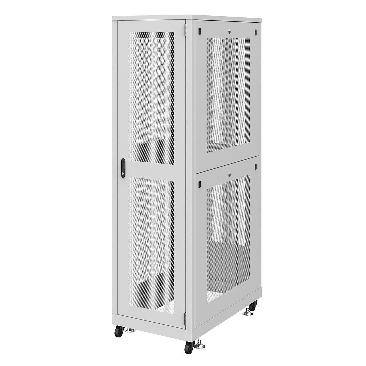 サンワサプライ 19インチサーバーラック　メッシュパネル仕様(42U) (CP-SVN4210MGYN) ※お客様組立品