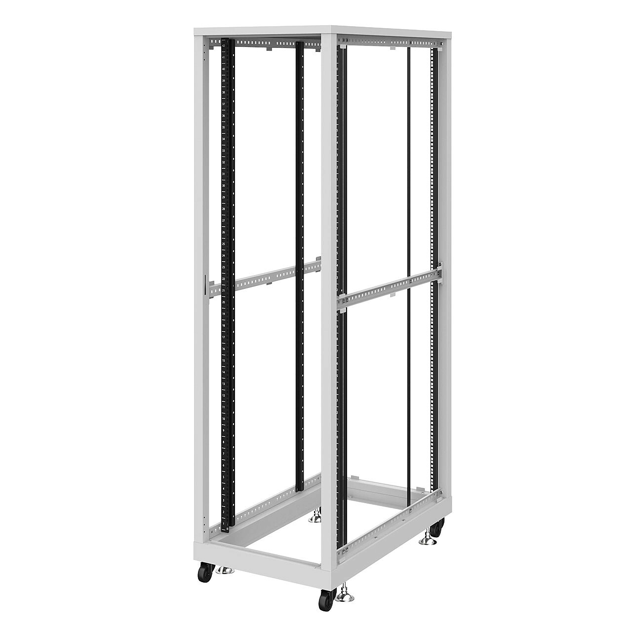 サンワサプライ 19インチサーバーラック　パネルなし(42U) (CP-SVN4210NPGYN) ※お客様組立品