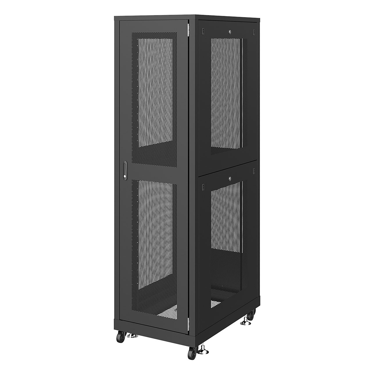 サンワサプライ 19インチサーバーラック　メッシュパネル仕様(42U) (CP-SVN4290MBKN) ※お客様組立品