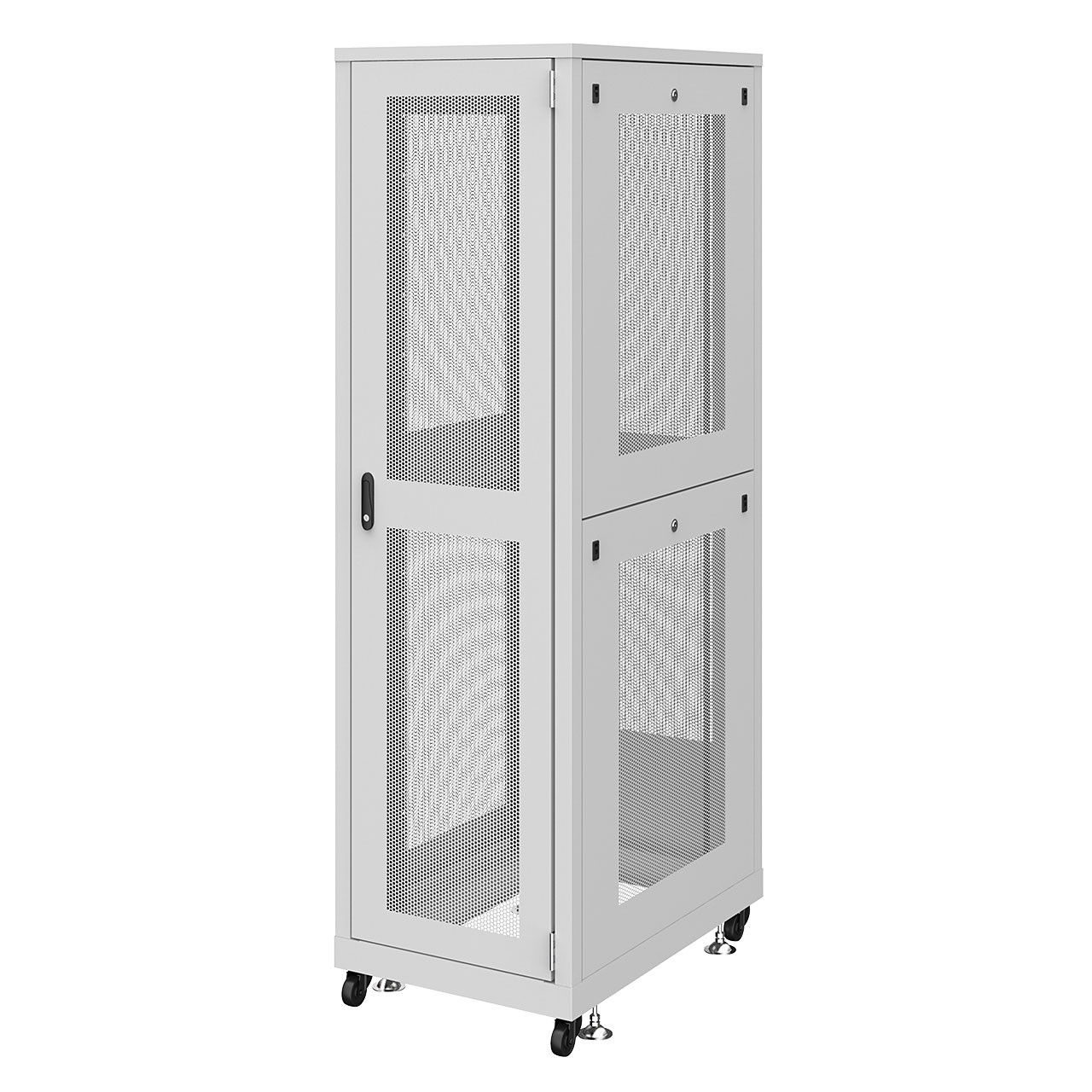 サンワサプライ 19インチサーバーラック　メッシュパネル仕様(42U) (CP-SVN4290MGYN) ※お客様組立品