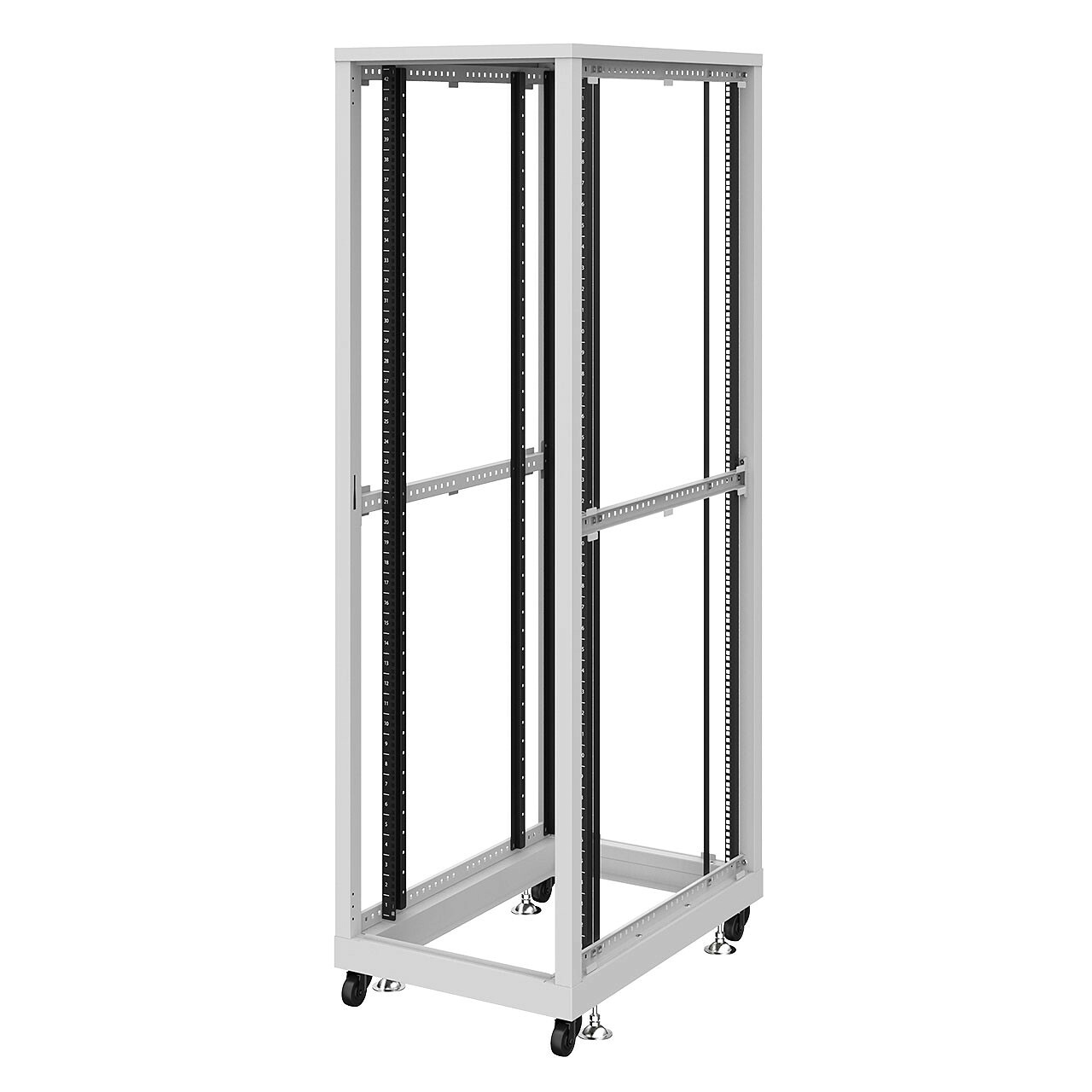 サンワサプライ 19インチサーバーラック　パネルなし(42U) (CP-SVN4290NPGYN) ※お客様組立品|その他店舗用品