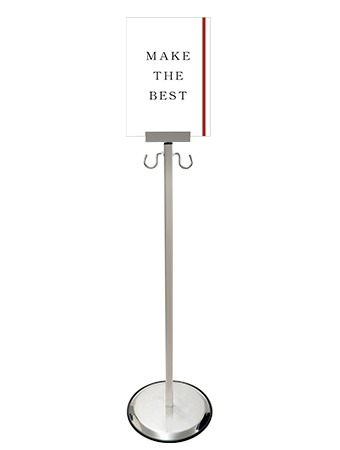 常磐精工 スマートガイドポール 2フック A4縦 SMGP-2FA4T|【店舗用品】