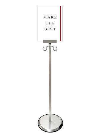 常磐精工 スマートガイドポール 3フック A4縦 SMGP-3FA4T|【店舗用品】