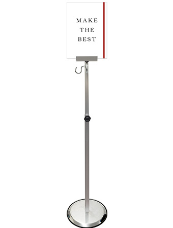 常磐精工 スマートガイドポールスライド 2コーナー A4縦 SMGP135-2CA4T|【店舗用品】