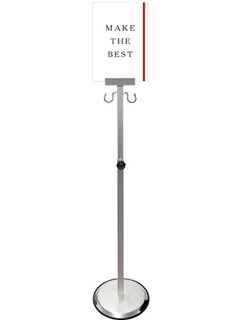 常磐精工 スマートガイドポールスライド 2フック A4縦 SMGP135-2FA4T|【店舗用品】