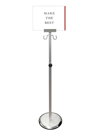 常磐精工 スマートガイドポールスライド 2フック A4横 SMGP135-2FA4Y|【店舗用品】