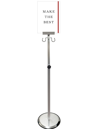 常磐精工 スマートガイドポールスライド 3フック A4縦 SMGP135-3FA4T|【店舗用品】