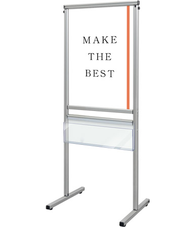 常磐精工 ボードスタンド スマートメッセージスタンド A2片面パンフレットケース付 SMMSACP-A2K|【店舗用品】