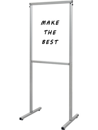 常磐精工 マーカースタンド スマートメッセージスタンドホワイトボード A2 SMMSWB-A2|【店舗用品】