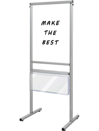 常磐精工 マーカースタンド スマートメッセージスタンドホワイトボードカタログケース付 A2 SMMSWBK-A2|【店舗用品】