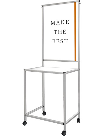 常磐精工 スマートサインテーブルA1 白 SMSGTB450X800-A1-W|【店舗用品】