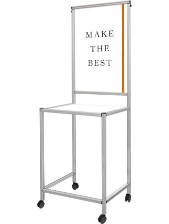 常磐精工 スマートサインテーブルB2 白 SMSGTB450X800-B2-W|【店舗用品】