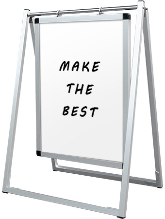 常磐精工 マーカースタンド スイングサインホワイトボード A2 SWSWB-A2|【店舗用品】