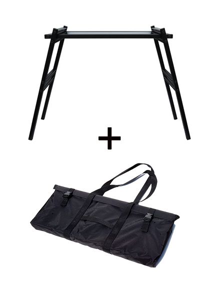 常磐精工 アルミフレーム TABLEX ブラック BAG付 TABLEX-BAGSET|【店舗用品】