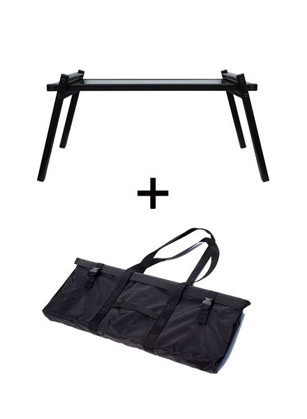 常磐精工 アルミフレーム TABLEX-LOW ブラック BAG付 TABLEX-LOW-BAGSET|【店舗用品】