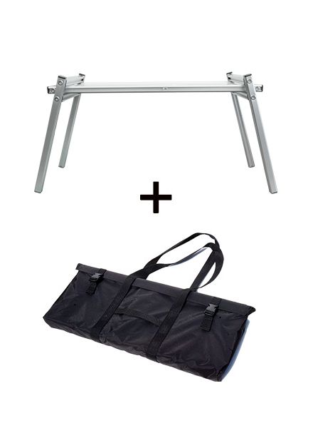 常磐精工 アルミフレーム TABLEX-LOW シルバー BAG付 TABLEX-LOW-SL-BAGSET|【店舗用品】