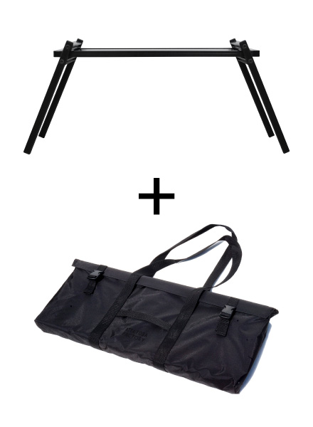 常磐精工 アルミフレーム TABLEX LIGHT LOW ブラックBAG付 TABLEXL-LOW-BAGSET|【店舗用品】