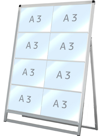 常磐精工 バリウスカードケーススタンド看板 A3横8片面 VACCSK-A3Y8K|【店舗用品】