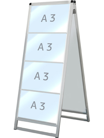 常磐精工 バリウスカードケーススタンド看板 A3横8両面 VACCSK-A3Y8R|【店舗用品】