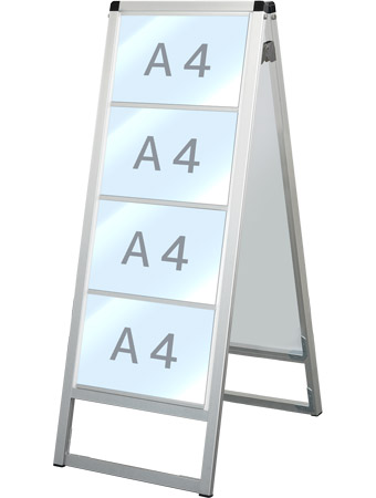 常磐精工 バリウスカードケーススタンド看板 A4横8両面 VACCSK-A4Y8R|【店舗用品】