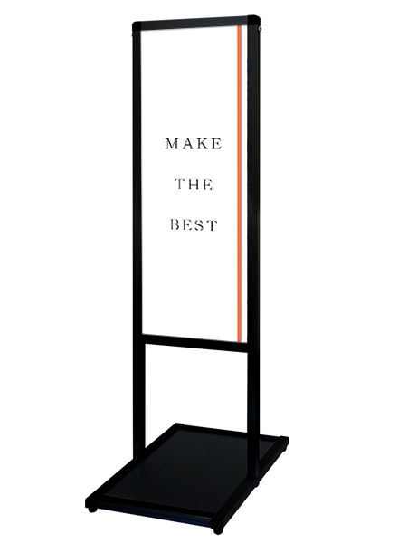 常磐精工 ポスタースタンド ブラックバリウスメッセージスタンド A3縦縦 BVAMSAC-A3TT|【店舗用品】